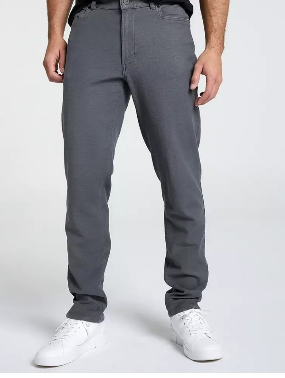VRST Limitless Comfort Twill Chino Pants Mens 32x32  Gray Slim Fit